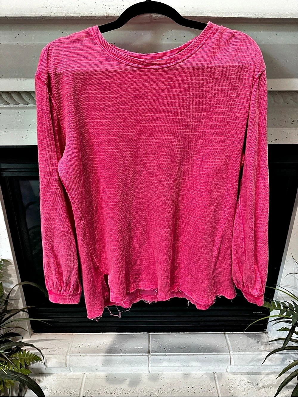 We The Free Total Eclipse Long Sleeve Top in Pink Size XS